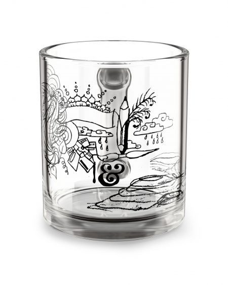 sip // hand-drawn // transparent glass // wunder gist