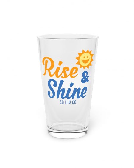 sip // transparent glass // rise & shine