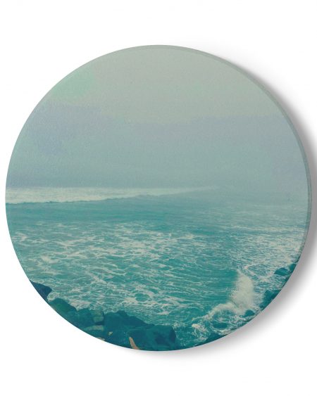 living // coasters (ceramic) // foggy beach