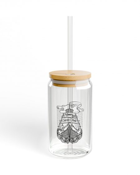 bevy glass // with straw // skilled sailor