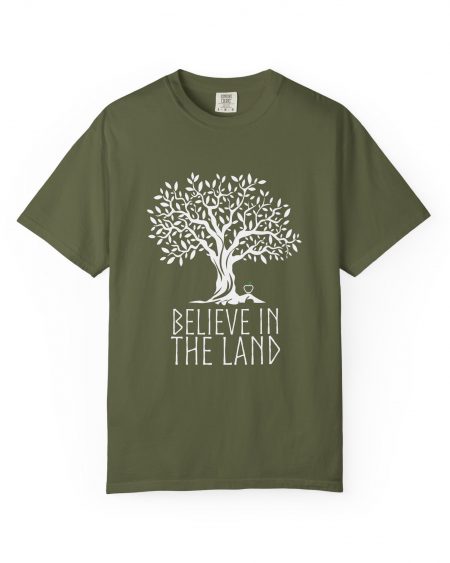 shirt // unisex // believe in the land