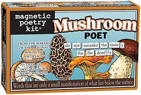 Magnetic Poetry Mushroom Poet Word Magnet Kit