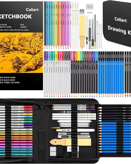 Caliart 176PCS Art Supplies Sketching Kit