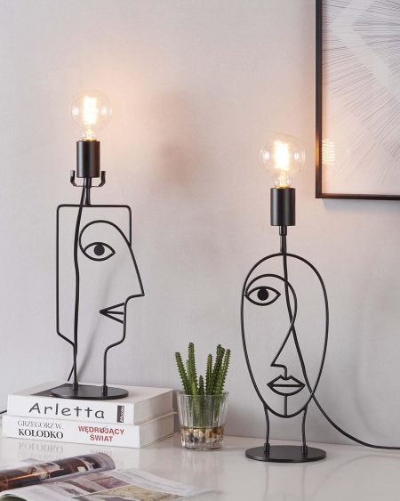 WOXXX Table Lamps for Living Room Set of 2 Industrial Rustic