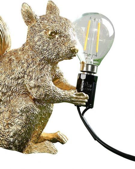 Modern Resin Squirrel Table Lamp