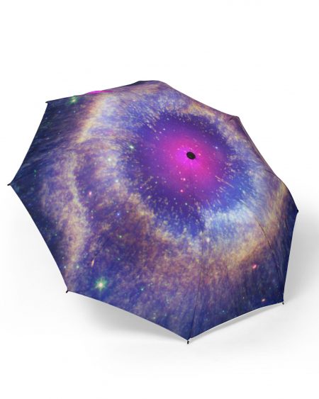 Galaxy Print Foldable Umbrella - Stylish Sunshade for Rainy Days, Perfect Gift for Astronomy Lovers, Unique Travel Accessory, Outer [...]